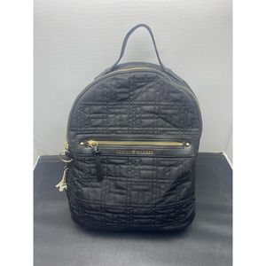 Tommy Hilfinger Women’s Zoe Backpack Black Synthetic Quilted Detail
